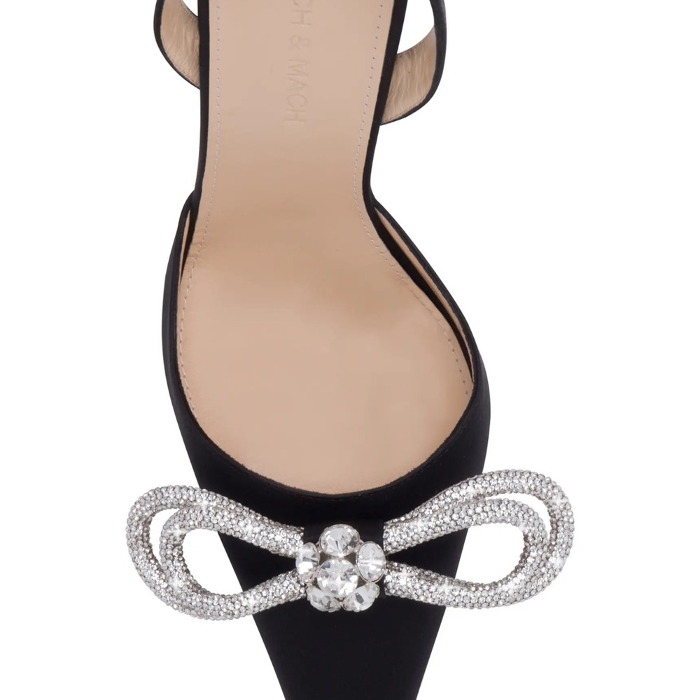 MACH & MACH
Double Bow 100mm slingback pumps. size 38. color black - Picture 2 of 10